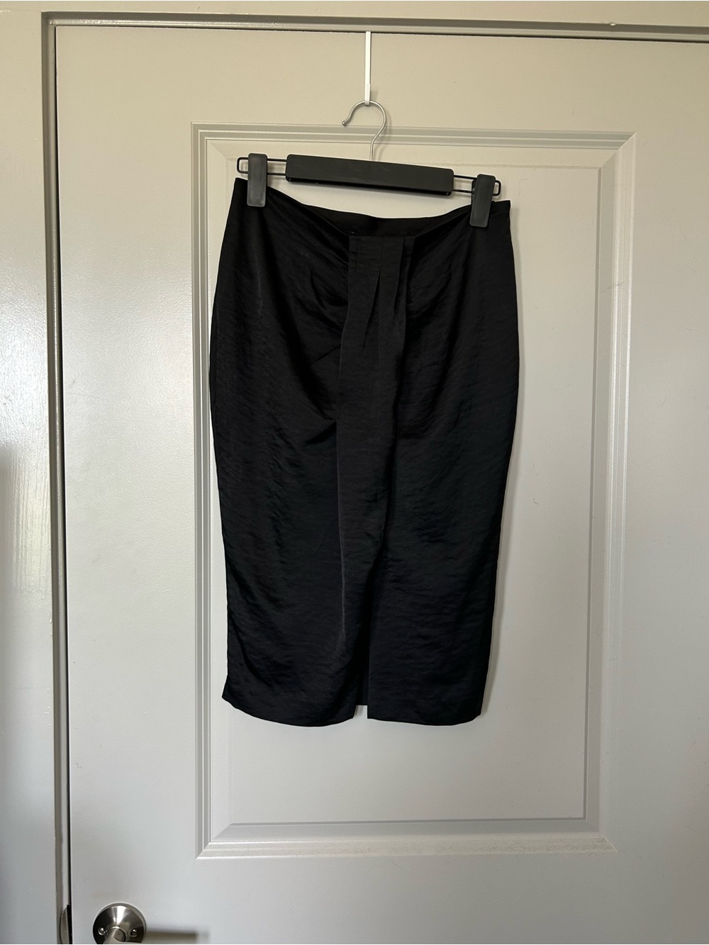 Express Black Pencil Skirt with Front Pleat